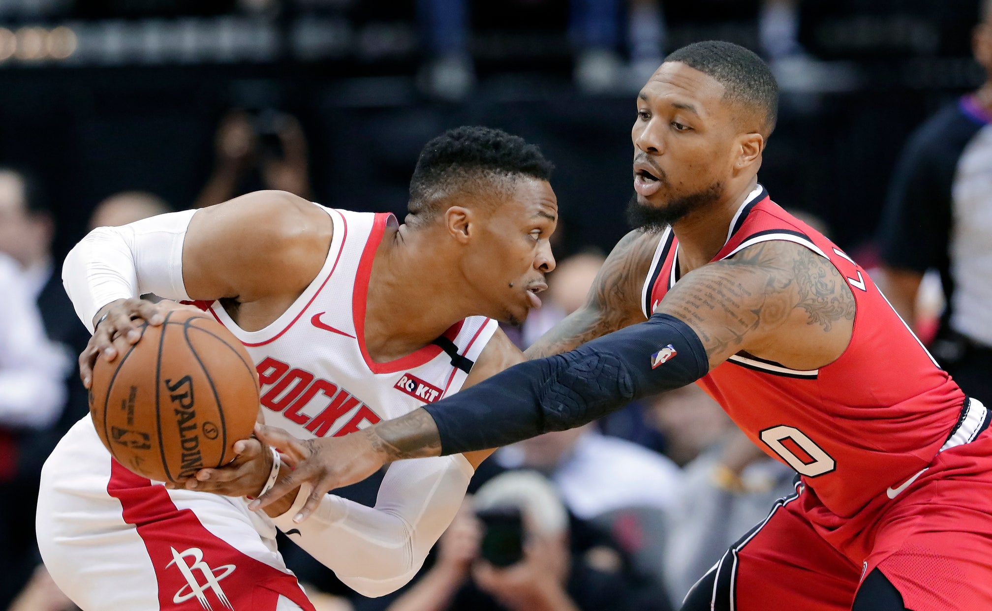 Lillard Leads Trail Blazers To 117 107 Win Over Rockets Fox Sports