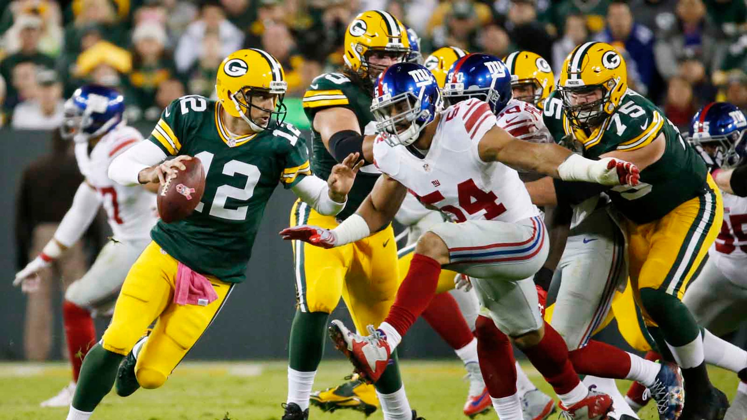 PHOTOS Green Bay Packers Vs New York Giants FOX Sports   PI NFL Rodgers VsGiants 100916 