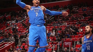 NBA Trending Image: Anthony reaches milestone as Thunder beat Pistons 121-108 (Jan 27, 2018)