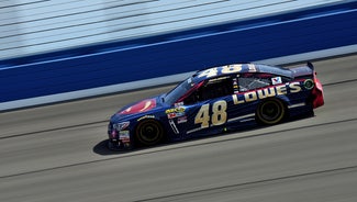 Next Story Image: Jimmie Johnson takes off on final restart to win at Fontana