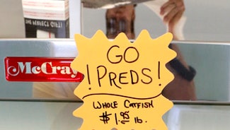 Next Story Image: Fish tale: How the catfish toss came to be a Predators thing