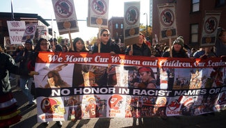 Next Story Image: Hundreds protest Washington NFL team name in Minneapolis