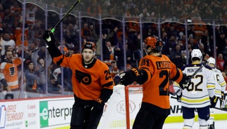 Next Story Image: Flyers beat Sabres 5-2, keep slim playoff hopes alive