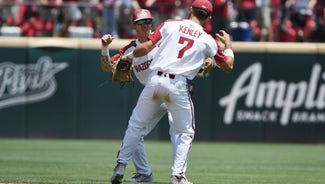 Next Story Image: Arkansas whips Ole Miss 11-2 in super regional opener