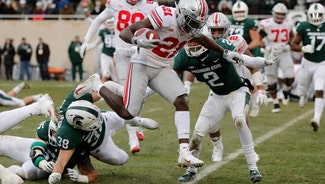 Next Story Image: No. 8 Ohio State pins No. 24 Michigan State back, 26-6