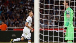 Next Story Image: Italy beats Greece 3-0 to move 3 points clear in group