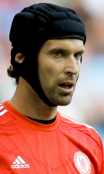 Chelsea Fan Shows Up To Game In Full Petr Cech Outfit With Headgear Fox Sports