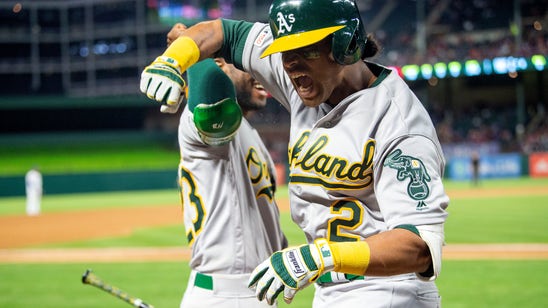 Khris Davis hits MLB-best 10th homer, A’s rally past Texas