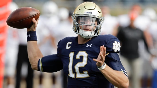 Book throws 5 TDs as No. 9 Notre Dame routs Bowling Green