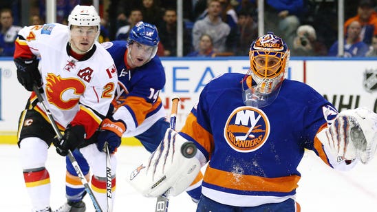 Islanders place goalie Halak on IR, call up replacement