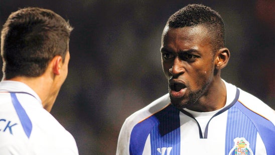 Porto's Jackson Martinez provides cheeky back-heel assist