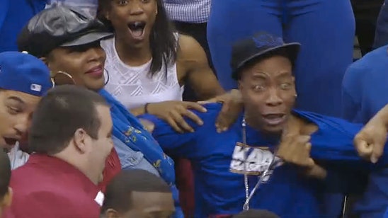 Wayne Selden's wonderdunk sends his uncle into hilarious euphoria