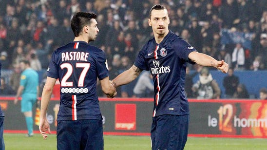 Zlatan Ibrahimovic gets a little overprotective of game balls