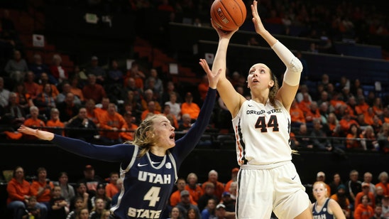 No. 4 Oregon St. downs Utah St. 74-46 for 9th straight win