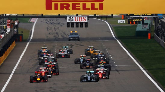 Starting lineup for the Chinese GP