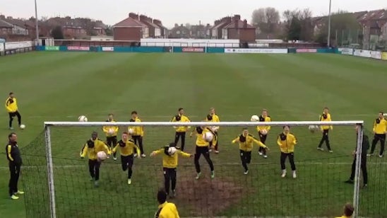 Watch Borussia Dortmund work on a bizarre drill ahead of their match vs Liverpool