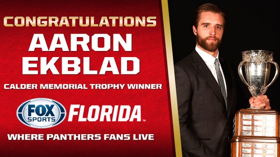 Congratulations to Panthers rookie Aaron Ekblad