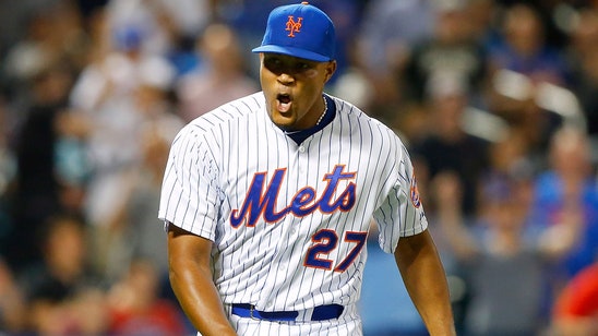 Where was Mets closer Familia at start of 8th in Game 4?