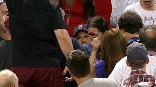 Red Sox fan recovering after getting hit by foul ball at Fenway