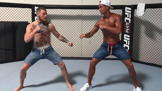 Cristiano Ronaldo steps into the Octagon with UFC champ Conor McGregor