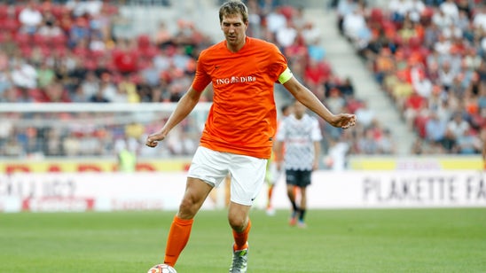 Dirk Nowitzki did a perfect Simone Zaza 'running man' impression