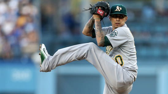 A's Chavez out for season with non-displaced rib fracture