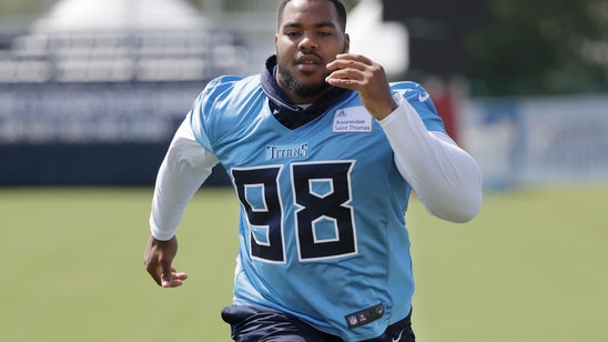 Titans' top draft pick practicing, looking to make NFL debut