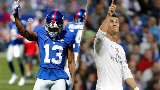 Odell Beckham Jr. does CR7's goal celebration after TD