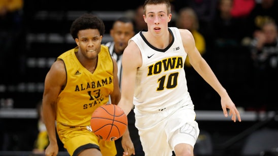 No. 20 Iowa routs Alabama State 105-78