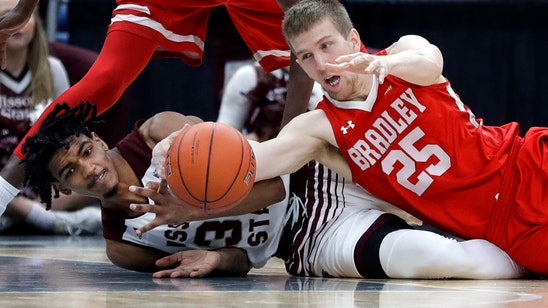 Bradley beats Missouri St. 61-58 in MVC tourney
