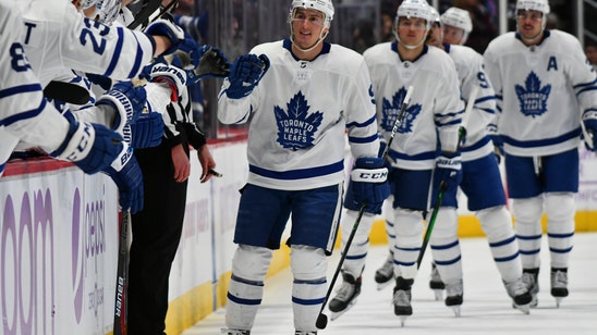 Barrie leads Maple Leafs past Avalanche 5-3