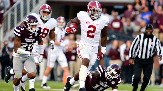 Alabama's Henry rushing way into school record book