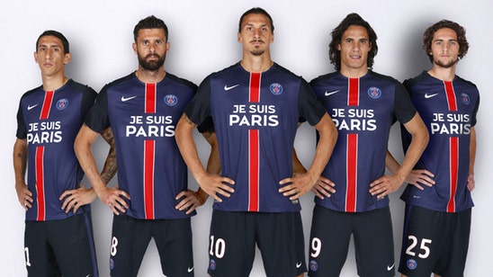 France champions PSG to replace sponsor logo with "Je Suis Paris" message