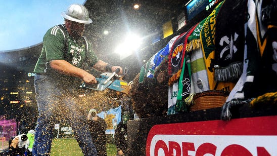 Not invited to MLS Cup: Timber Joey and his chainsaw