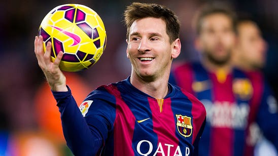 Lionel Messi is a work of art or, at least, the canvas for one