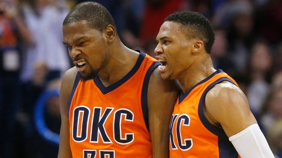 Durant, Westbrook rally Thunder past Jazz 104-98 in OT