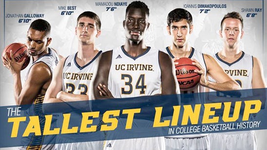 UC Irvine boasts of tallest lineup in hoops history