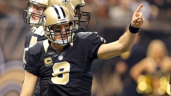 Brees laughs off questions about his future with Saints