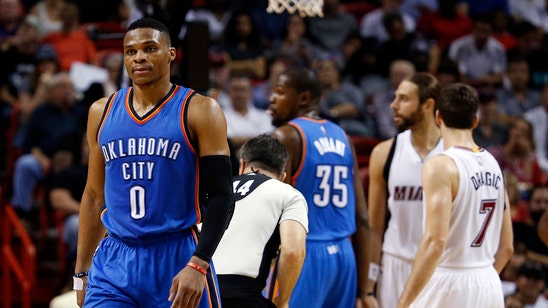Thunder can't hang on in loss to Heat