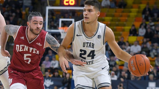 No. 17 Utah State routs Denver 97-56
