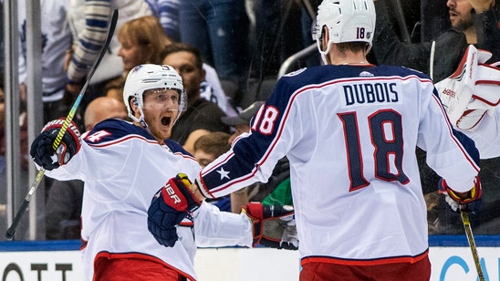 Nyquist's penalty shot in OT lifts Blue Jackets past Leafs