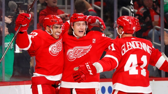 Andreas Athanasiou scores 2, Red Wings beat Islanders 2-1