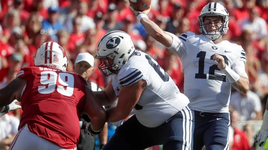 Canada runs for 2 scores, BYU upsets No. 6 Wisconsin 24-21