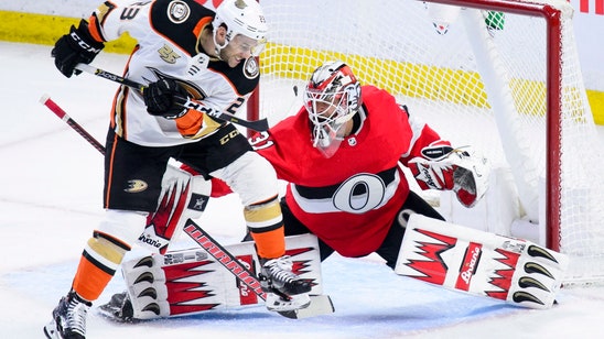 Nilsson stops 45 shots, Senators beat Ducks 4-0