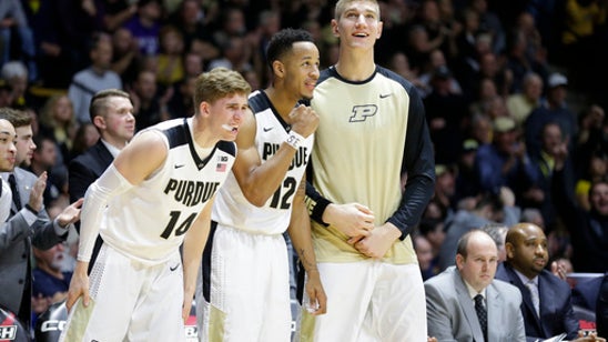 No. 20 Purdue dominates middle in 87-70 win over Michigan