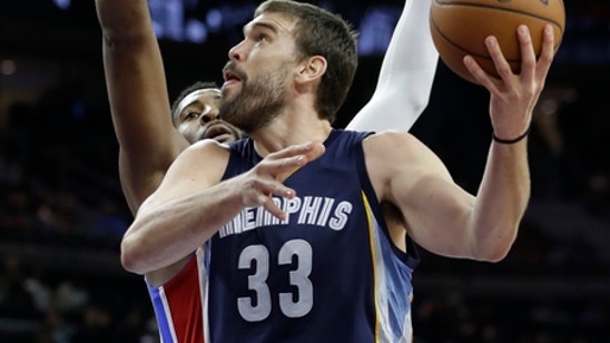 Gasol ties career high with 38, Grizzlies beat Pistons 98-86 (Dec 21, 2016)