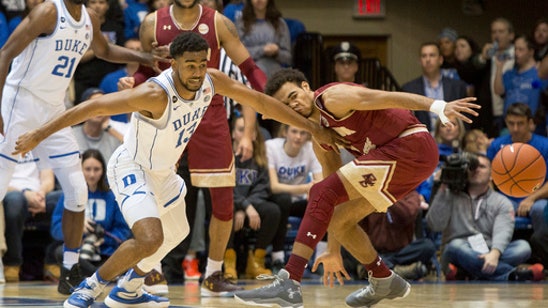 No. 8 Duke beats BC 93-82 in Capel's debut as acting coach (Jan 07, 2017)