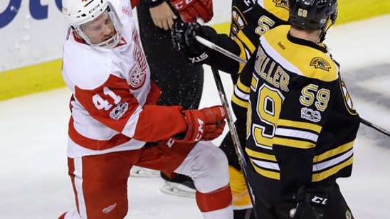 Pastrnak scores late in OT, Bruins beat Red Wings 4-3 (Jan 24, 2017)