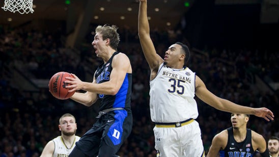 Tatum, Allen lead No. 21 Duke past No. 20 Notre Dame 84-74 (Jan 30, 2017)