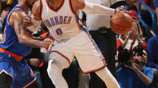 Westbrook scores 38 in triple-double as Thunder top Knicks (Feb 15, 2017)